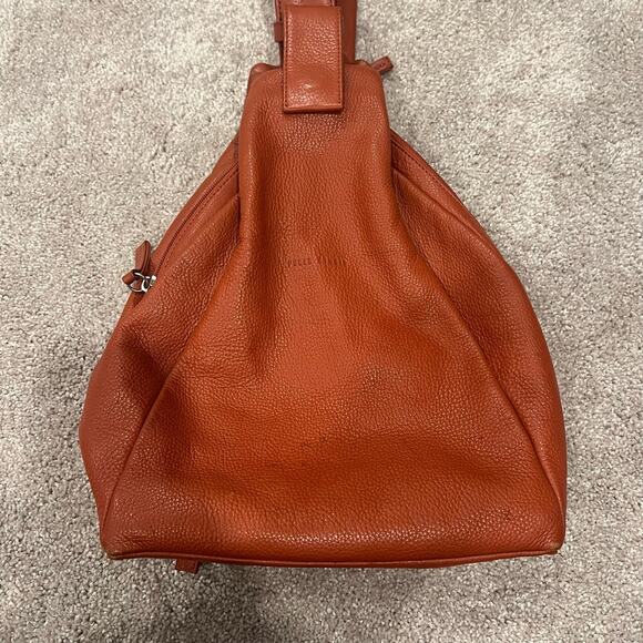 Wilsons Leather Pelle Studio Brown Leather Backpack Purse - Picture 2 of 7